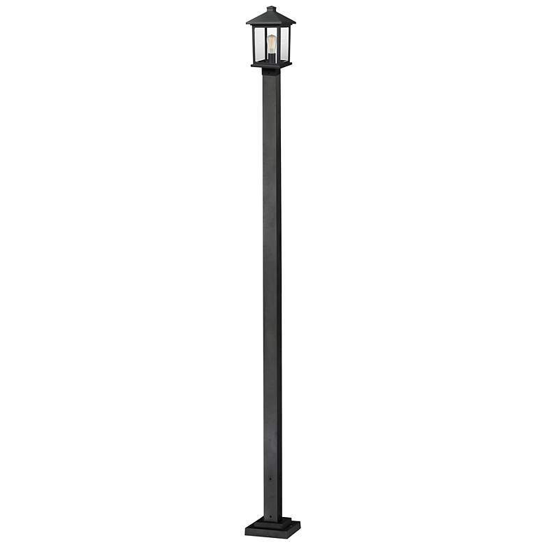 Image 1 Z-Lite 1 Light Outdoor Post Light in Black Finish