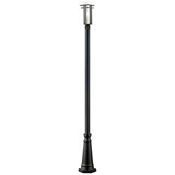 Z-Lite 1 Light Outdoor Post Light in Black Finish