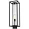Z-Lite 1 Light Outdoor Post Mount Fixture in Black Finish