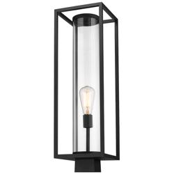Z-Lite 1 Light Outdoor Post Mount Fixture in Black Finish