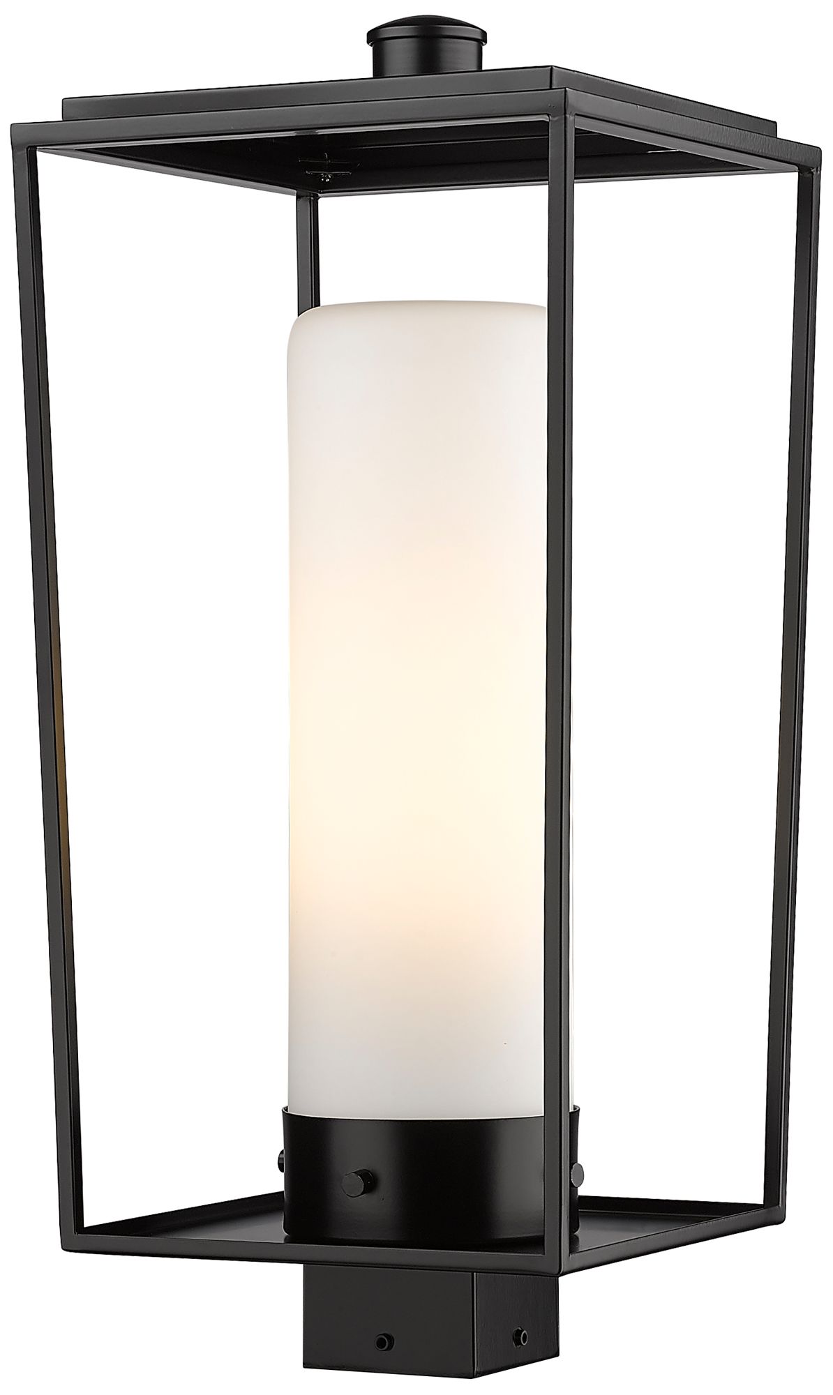 Z-Lite 1 Light Outdoor Post Mount Fixture in Black Finish