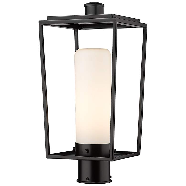 Image 1 Z-Lite 1 Light Outdoor Post Mount Fixture in Black Finish
