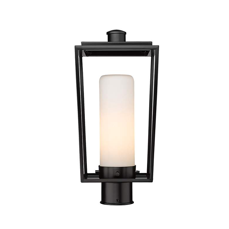 Image 2 Z-Lite 1 Light Outdoor Post Mount Fixture in Black Finish more views