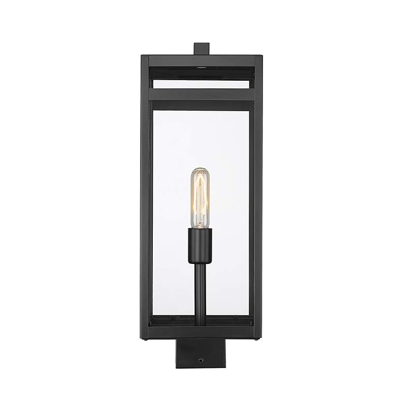 Image 2 Z-Lite 1 Light Outdoor Post Mount Fixture in Black Finish more views