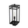 3_Z-Lite 1 Light Outdoor Post Mount Fixture in Black Finish more views