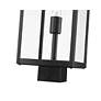 4_Z-Lite 1 Light Outdoor Post Mount Fixture in Black Finish more views