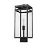 5_Z-Lite 1 Light Outdoor Post Mount Fixture in Black Finish more views