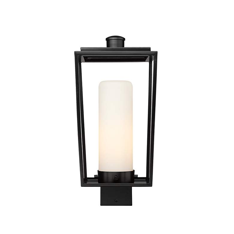 Image 2 Z-Lite 1 Light Outdoor Post Mount Fixture in Black Finish more views