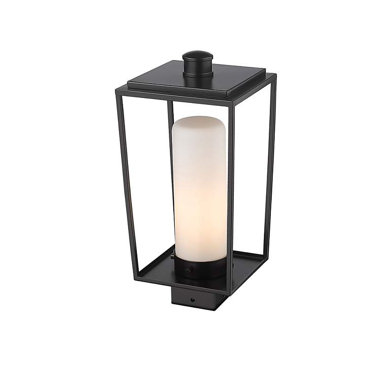 Image 3 Z-Lite 1 Light Outdoor Post Mount Fixture in Black Finish more views