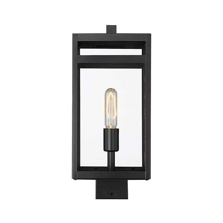 Image 2 Z-Lite 1 Light Outdoor Post Mount Fixture in Black Finish more views