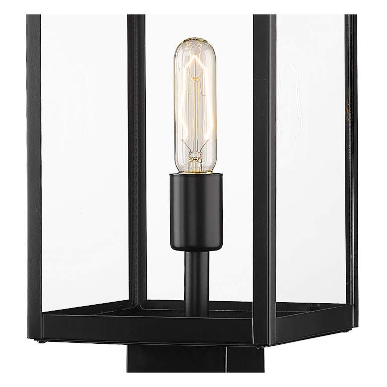 Image 4 Z-Lite 1 Light Outdoor Post Mount Fixture in Black Finish more views