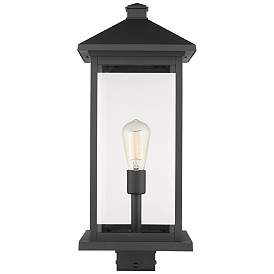 Image1 of Z-Lite 1 Light Outdoor Post Mount Fixture in Black Finish