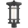 1_Z-Lite 1 Light Outdoor Post Mount Fixture in Black Finish