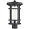 Z-Lite 1 Light Outdoor Post Mount Fixture in Black Finish