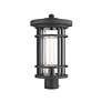 2_Z-Lite 1 Light Outdoor Post Mount Fixture in Black Finish more views