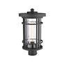 3_Z-Lite 1 Light Outdoor Post Mount Fixture in Black Finish more views