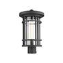 4_Z-Lite 1 Light Outdoor Post Mount Fixture in Black Finish more views