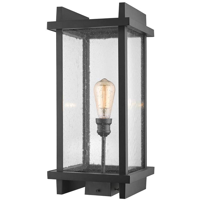 Image 1 Z-Lite 1 Light Outdoor Post Mount Fixture in Black Finish