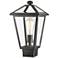 Z-Lite 1 Light Outdoor Post Mount Fixture in Black Finish