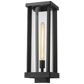 Image1 of Z-Lite 1 Light Outdoor Post Mount Fixture in Black Finish