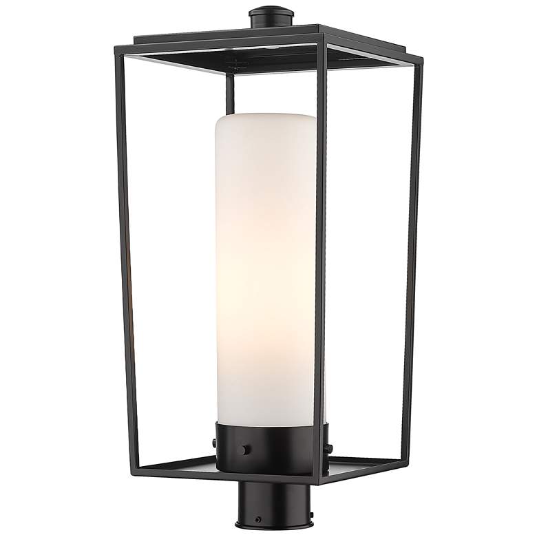 Image 1 Z-Lite 1 Light Outdoor Post Mount Fixture in Black Finish