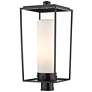 Z-Lite 1 Light Outdoor Post Mount Fixture in Black Finish