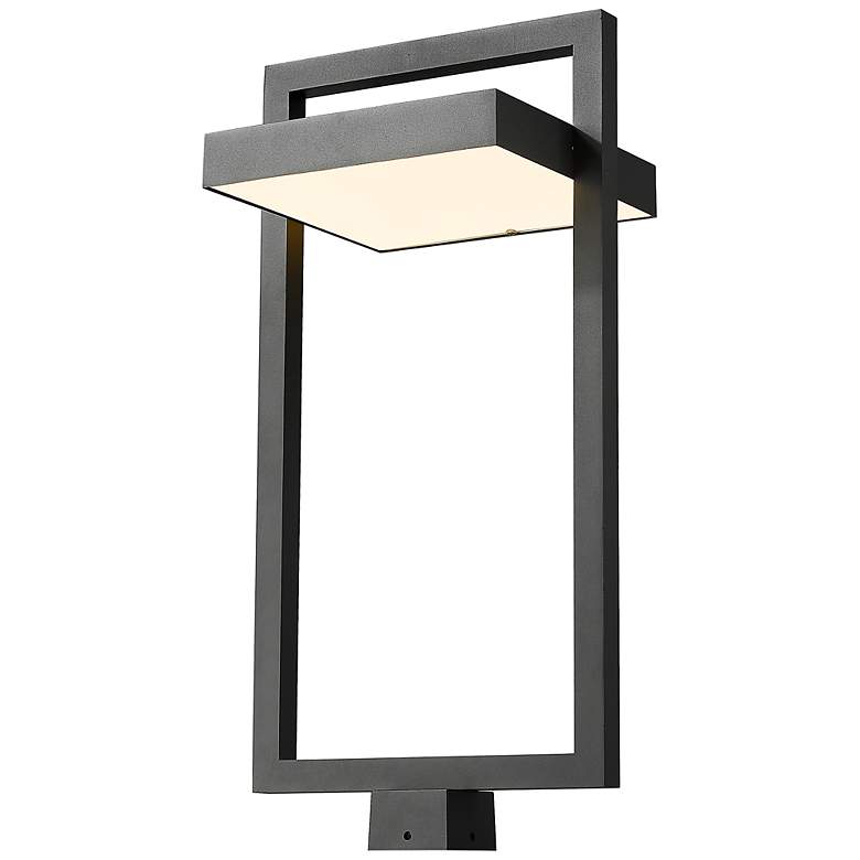 Image 4 Z-Lite 1 Light Outdoor Post Mount Fixture in Black Finish more views