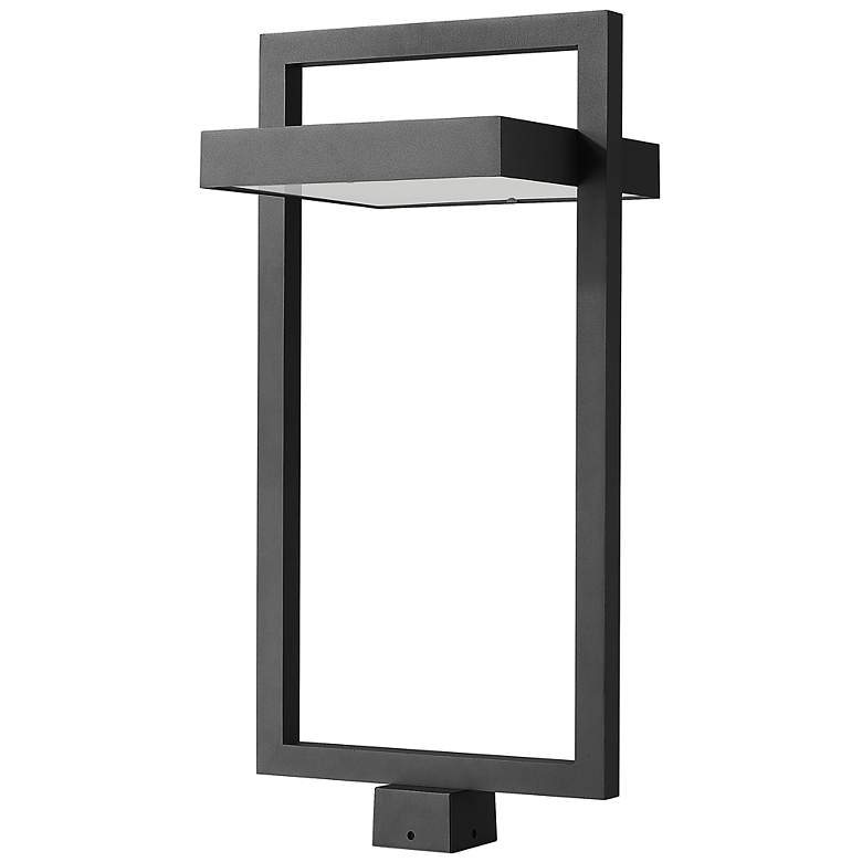 Image 6 Z-Lite 1 Light Outdoor Post Mount Fixture in Black Finish more views