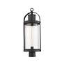 4_Z-Lite 1 Light Outdoor Post Mount Fixture in Black Finish more views