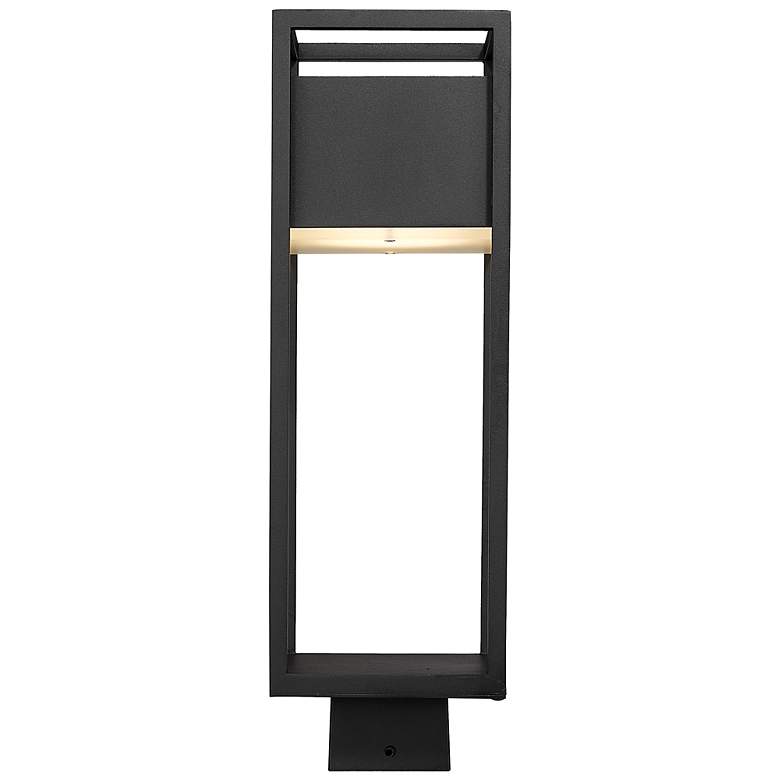 Image 3 Z-Lite 1 Light Outdoor Post Mount Fixture in Black Finish more views