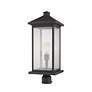 2_Z-Lite 1 Light Outdoor Post Mount Fixture in Oil Rubbed Bronze Finish more views