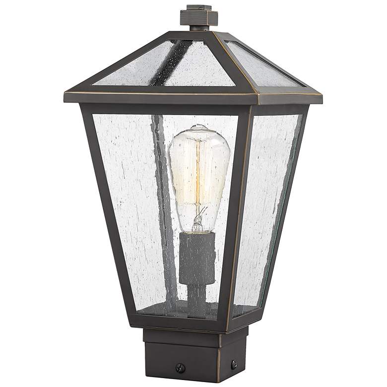 Image 1 Z-Lite 1 Light Outdoor Post Mount Fixture in Oil Rubbed Bronze Finish