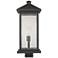 Z-Lite 1 Light Outdoor Post Mount Fixture in Oil Rubbed Bronze Finish