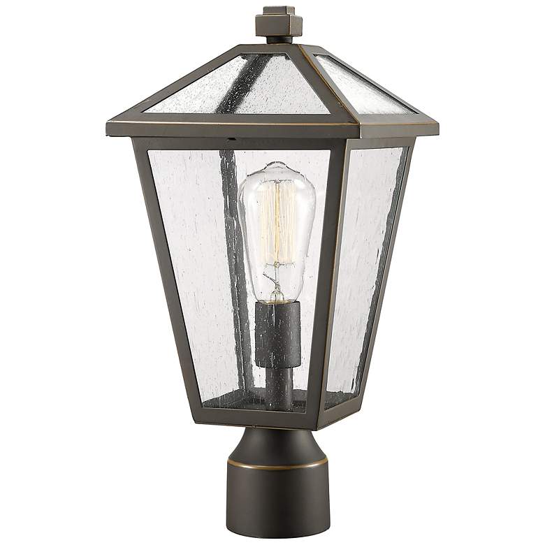 Image 1 Z-Lite 1 Light Outdoor Post Mount Fixture in Oil Rubbed Bronze Finish
