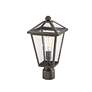 3_Z-Lite 1 Light Outdoor Post Mount Fixture in Oil Rubbed Bronze Finish more views