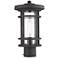 Z-Lite 1 Light Outdoor Post Mount Fixture in Oil Rubbed Bronze Finish