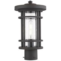 Z-Lite 1 Light Outdoor Post Mount Fixture in Oil Rubbed Bronze Finish