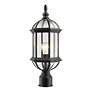 3_Z-Lite 1 Light Outdoor Post Mount in Black Finish more views