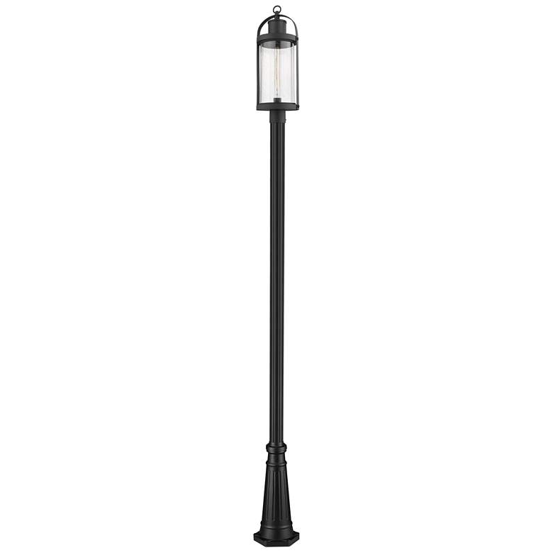 Image 1 Z-Lite 1 Light Outdoor Post Mounted Fixture in Black Finish