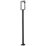 Z-Lite 1 Light Outdoor Post Mounted Fixture in Black Finish