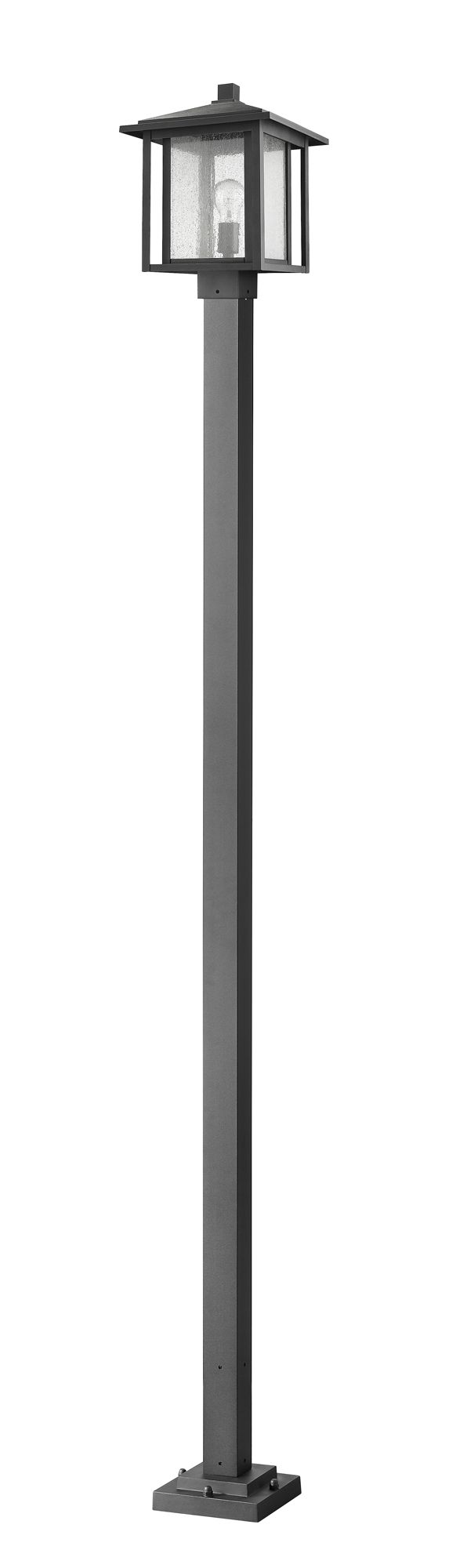 Image 2 Z-Lite 1 Light Outdoor Post Mounted Fixture in Black Finish more views