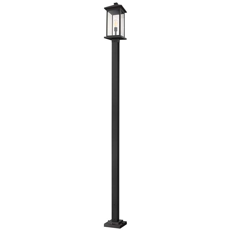 Image 2 Z-Lite 1 Light Outdoor Post Mounted Fixture in Black Finish