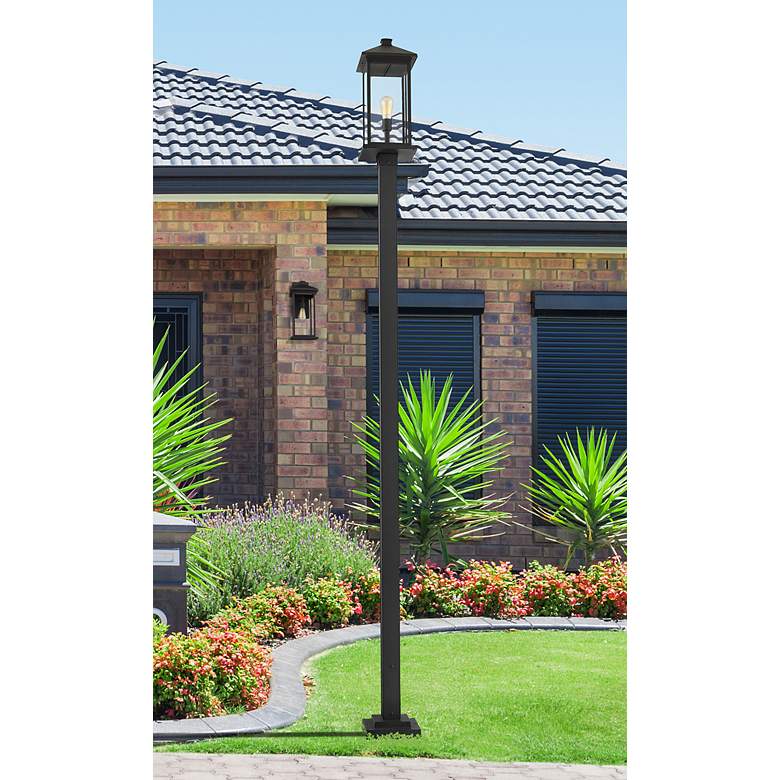 Image 1 Z-Lite 1 Light Outdoor Post Mounted Fixture in Black Finish