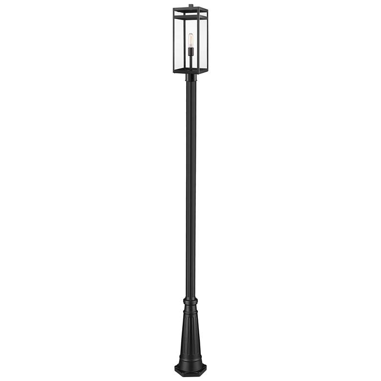 Image 1 Z-Lite 1 Light Outdoor Post Mounted Fixture in Black Finish