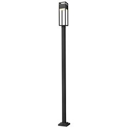Z-Lite 1 Light Outdoor Post Mounted Fixture in Black Finish