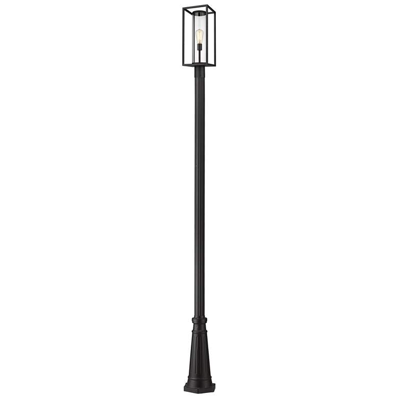 Image 1 Z-Lite 1 Light Outdoor Post Mounted Fixture in Black Finish