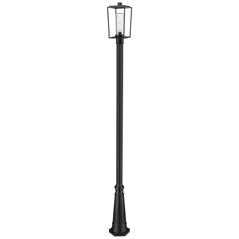Image 1 Z-Lite 1 Light Outdoor Post Mounted Fixture in Black Finish
