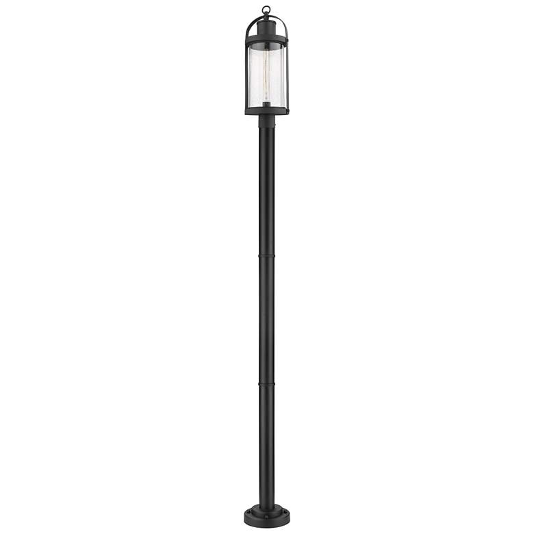 Image 1 Z-Lite 1 Light Outdoor Post Mounted Fixture in Black Finish