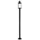 Z-Lite 1 Light Outdoor Post Mounted Fixture in Black Finish