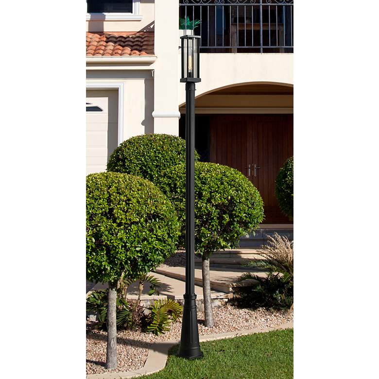 Image 1 Z-Lite 1 Light Outdoor Post Mounted Fixture in Black Finish